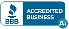 BBB A+ accreditation badge